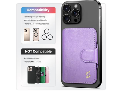 Magnetische telefoonportemonnee-kaarthouder met RFID-blokkering 5 slots voor 7 Ca