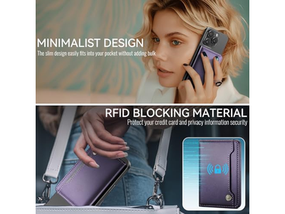 Magnetische RFID-blokkeerkaarthouder Compatibel met MagSafe-telefoons Pur