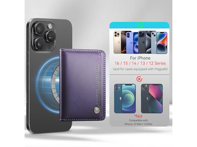 Magnetische RFID-blokkeerkaarthouder Compatibel met MagSafe-telefoons Pur