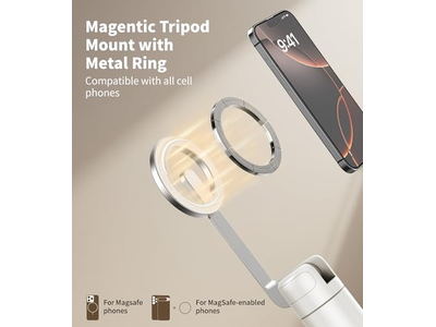Magnetisch Selfie Stick-statief met sterke magnetische houder van aluminium