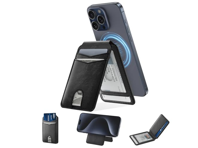 Magnetische portemonnee en kaarthouder compatibel met Magsafe voor iPhone - B