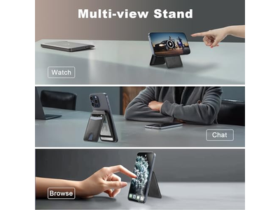 Magnetische portemonnee en kaarthouder compatibel met Magsafe voor iPhone - B