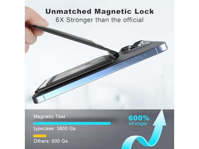 Magnetische portemonnee en kaarthouder compatibel met Magsafe voor iPhone - B