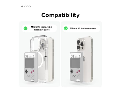 Magnetische portemonnee-kaarthouder voor twee kaarten Compatibel met MagSafe