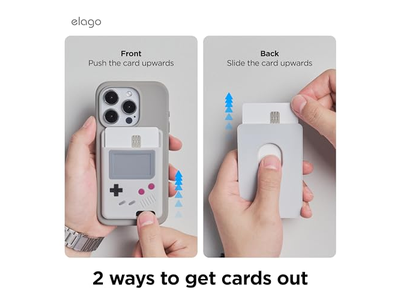 Magnetische portemonnee-kaarthouder voor twee kaarten Compatibel met MagSafe