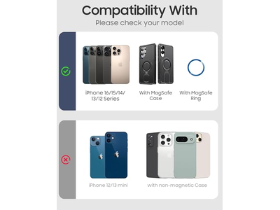 Magnetische portemonnee-kaarthouder voor 6-7 kaarten RFID-blokkering Ultra-Sli