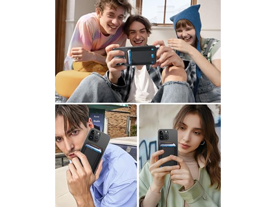 Magnetische portemonnee voor iPhone 7 Kaarthouder Leer Minimalistisch RFID Zw