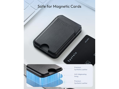 Magnetische portemonnee voor iPhone met verstelbare standaard en RFID-blokkering
