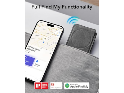 Magnetische portemonnee voor iPhone met Find My-functionaliteit en verstelbare S