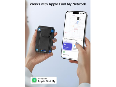 Magnetische portemonnee voor iPhone Werkt met Find My verstelbare standaard 9 Ca