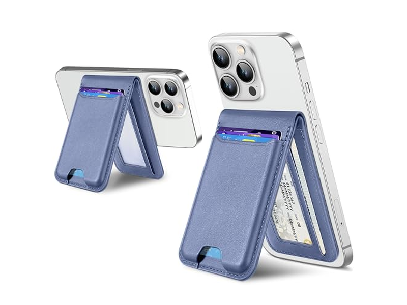 Magnetische portemonneestandaard met verstelbare standaard ID-venster RFID-blokkering