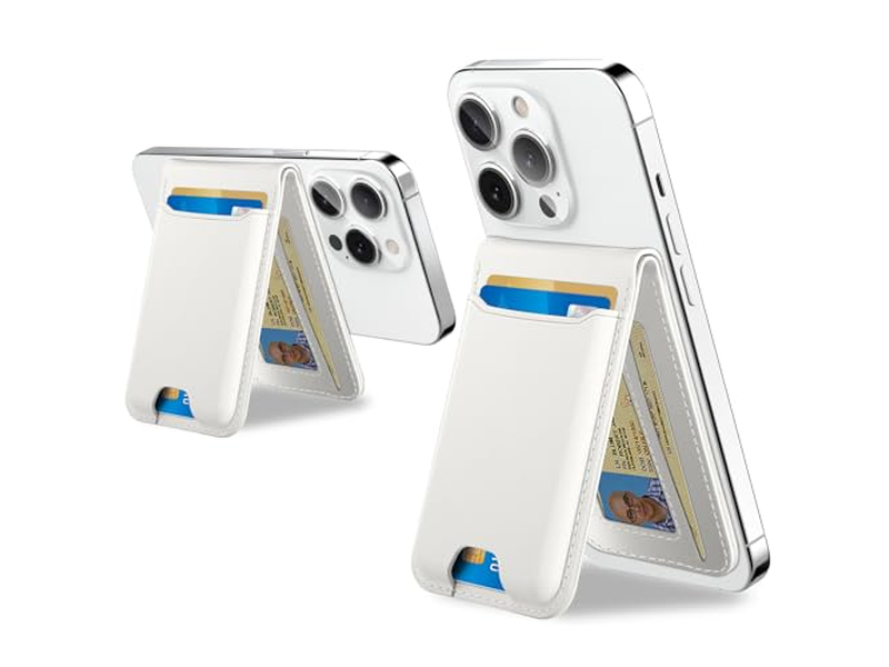 Magnetische portemonnee met verstelbare telefoonstandaard, RFID-blokkering, geschikt voor 6 auto's