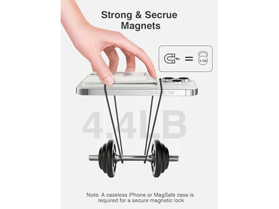 Magnetische portemonnee met verstelbare telefoonstandaard, RFID-blokkering, geschikt voor 6 auto's