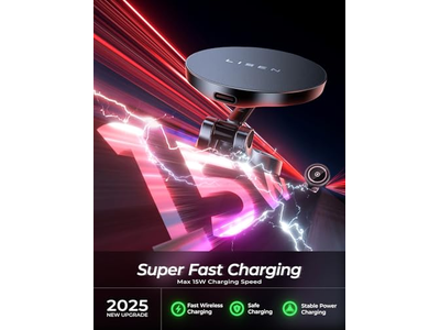 Magsafe oplader voor in de auto, 15 W snelladende magnetische draadloze autolader