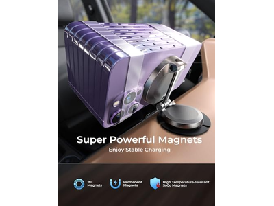 Magsafe oplader voor in de auto, 15 W snelladende magnetische draadloze autolader