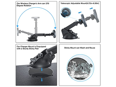 MagSafe auto-oplader Auto-uitlijning telefoonhouder
