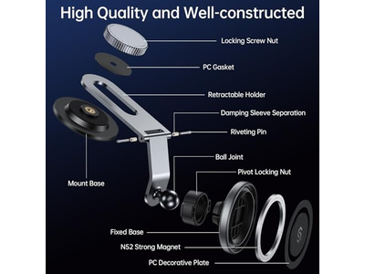 MagSafe autohouder voor universeel dashboard