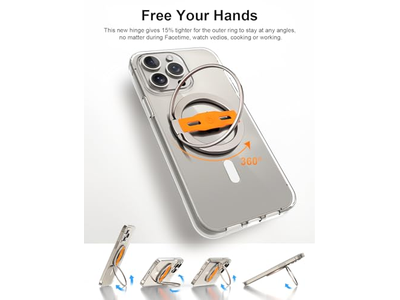 MagSafe-compatibele telefoongreepstandaard met vervangbare vingerriem