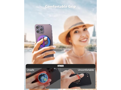 MagSafe Telefoongreep Magnetische Ringhouder met Verstelbare Standaard Kleurf