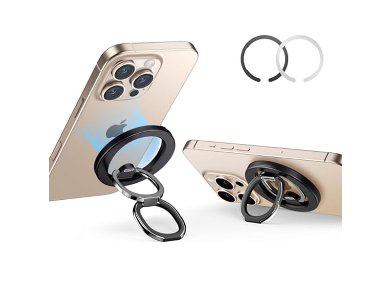 MagSafe Telefoongreep met verstelbare standaard voor smartphones 2 metalen ring