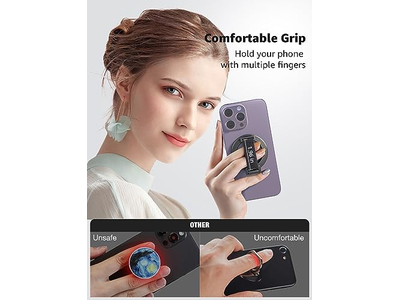 MagSafe-telefoongreep met verwijderbare magnetische ringhouder en standaard