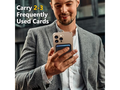 MagSafe Wallet 3-kaarthouder RFID-blokkeerbare slanke magnetische portemonnee - B