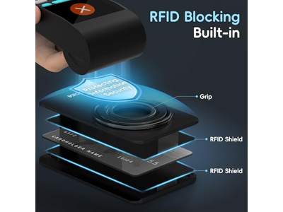 MagSafe Wallet Magnetische Telefoonkaarthouder Slim Hard Case Zwart