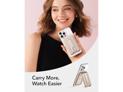 MagSafe-portemonnee met 5 kaarthouders, verstelbare standaard, RFID-blokkering