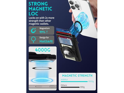 MagSafe Portemonnee met AirTag-houder Slanke creditcardhouder met elastiek