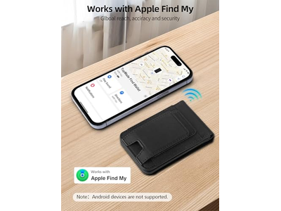 MagSafe Portemonnee met Geldclip Werkt met Find My 8 Kaarthouder Zwart