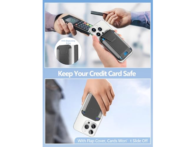 MagSafe-portemonnee met magnetische kaarthouder met privacyklep en RFID-blokkering