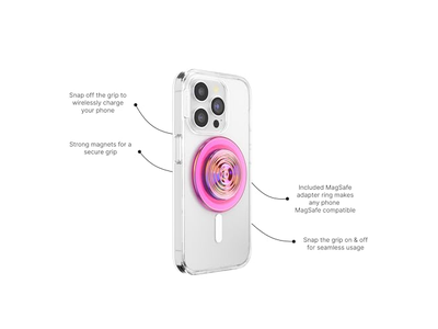 Telefoongreep met standaard Magnetische standaard Verwisselbare bovenkant Veilige grip