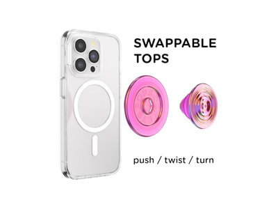 Telefoongreep met standaard Magnetische standaard Verwisselbare bovenkant Veilige grip