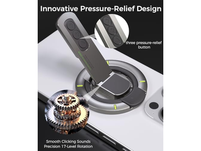 Telefoongreep met magnetische ring en 360 graden rotatie voor alle telefoons