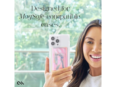 Slanke magnetische portemonnee-kaarthouder voor iPhone - biedt plaats aan maximaal 5 kaarten