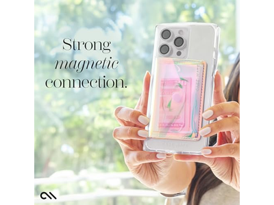 Slanke magnetische portemonnee-kaarthouder voor iPhone - biedt plaats aan maximaal 5 kaarten