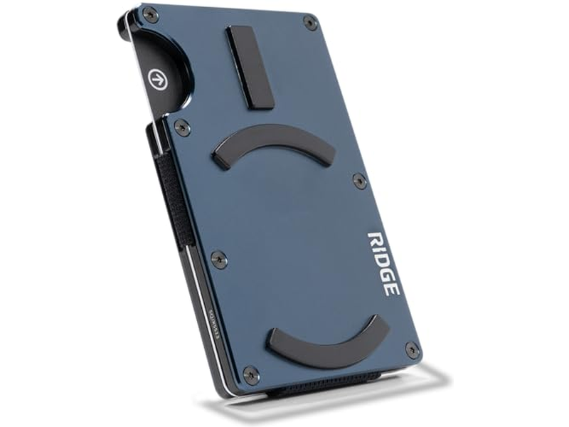 Slanke minimalistische compacte portemonnee en kaarthouder RFID beschermd met C