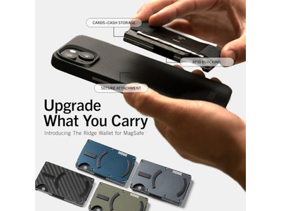 Slanke minimalistische compacte portemonnee en kaarthouder RFID beschermd met C