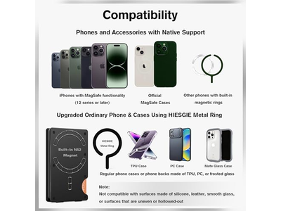 Slanke portemonnee met geldclip RFID-blokkeerbare metalen kaarthouder Zwart