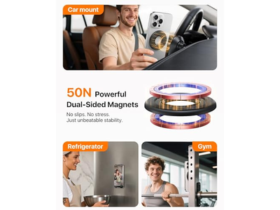 Dubbelzijdige magneet mobiele telefoon ringhouder