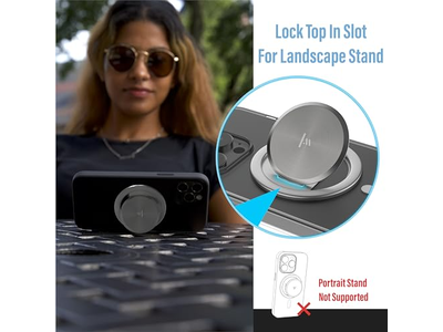 Ultradunne handgreep voor MagSafe - Pop-standaard met één hand verwijderbaar voor Chargi