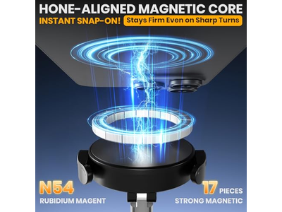 Vacuüm magnetische telefoonhouder met klem