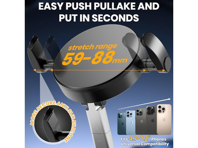 Vacuüm magnetische telefoonhouder met klem