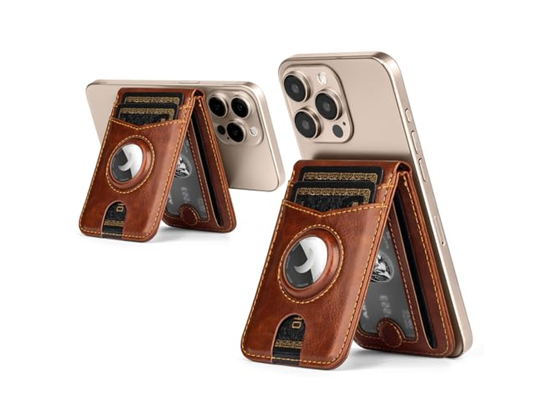 Portemonneestandaard met Airtag-houder RFID-blokkeerkaarthouder 5 kaarten Slo